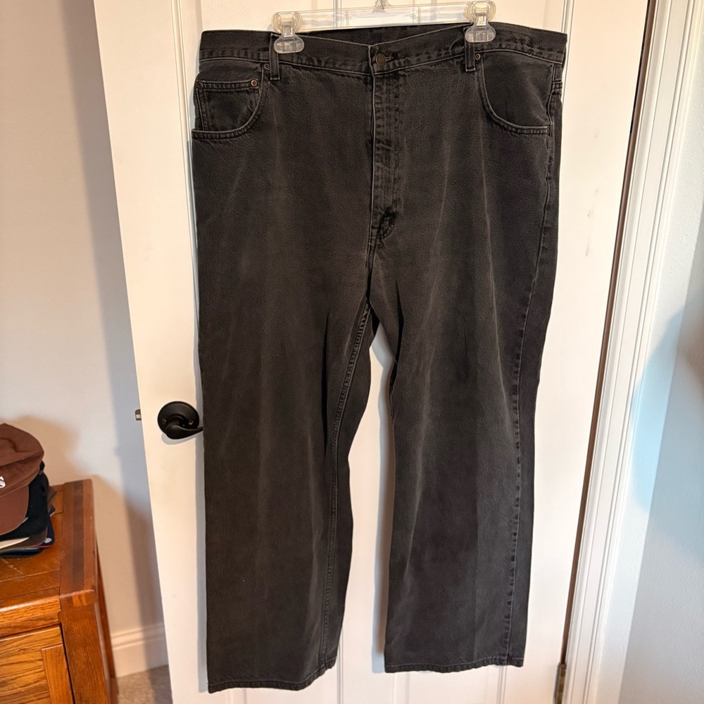 Arizona Jeans Relaxed fit 42x34 100% Cotton Black Grey Dark Wash denim